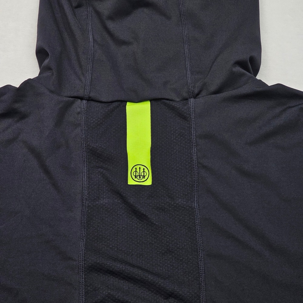 Beretta Performance Hoodie Mens XXL Black Green Sun Shirt Neck Gaiter Tactical - Picture 11 of 12